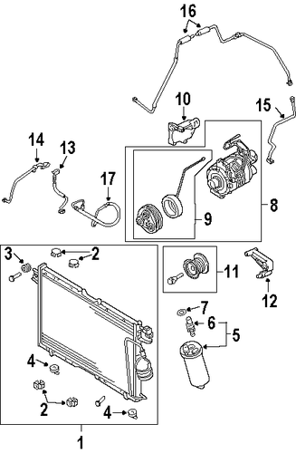 Rodeo CONDENSER, COMPRESSOR & LINES 2