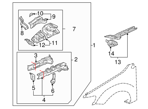 Outlander STRUCTURAL COMPONENTS & RAILS