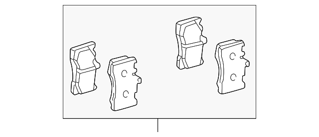 04465-50240 Деталь BRAKE PADS