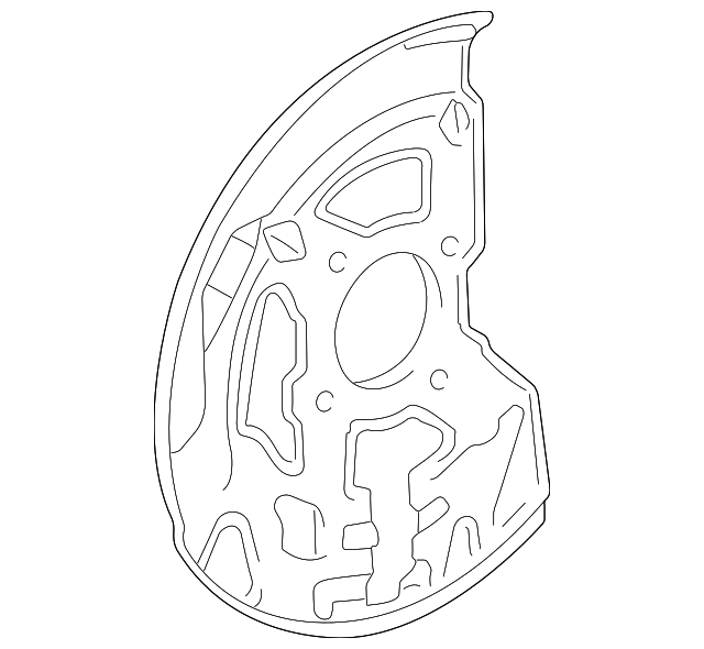 47781-50040 Деталь SPLASH SHIELD, RIGHT
