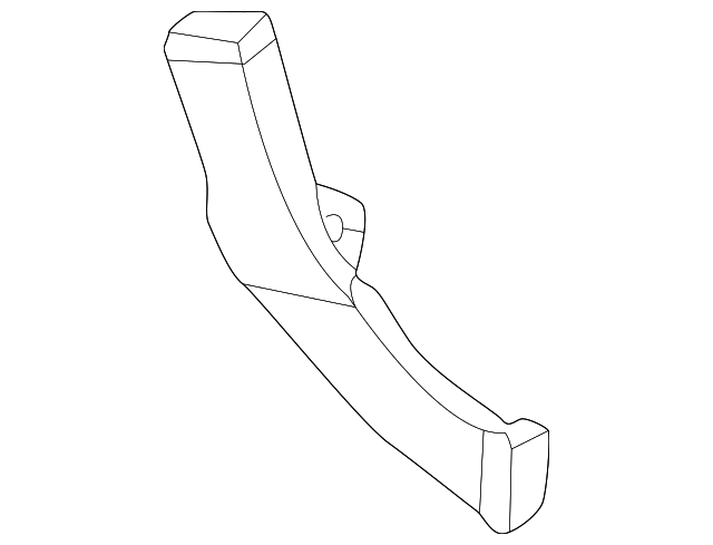 4B0-857-075 Деталь LOWER AIR DUCT, LEFT