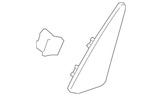 15865368 Деталь UPPER TRIM PANEL, RIGHT