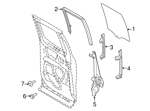F-150 GLASS - REAR DOOR