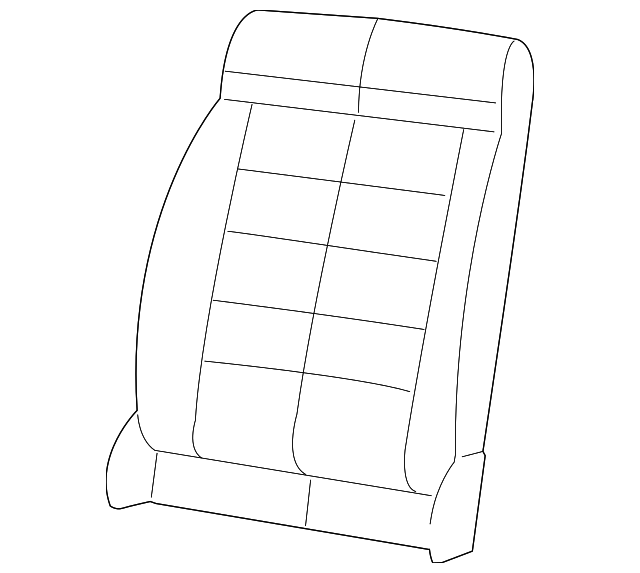 6CF69VT9AA Деталь SEAT BACK COVER, LEFT