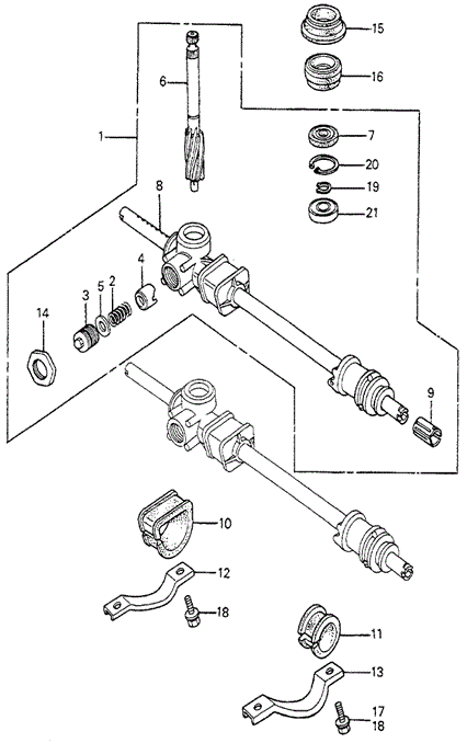 SPRING, RACK GUIDE PRESSURE - 1982 Honda ACCORD HATCHBACK (53413679013) SPRING, RACK GUIDE PRESSURE - 1982 Honda ACCORD HATCHBACK (53413679013)