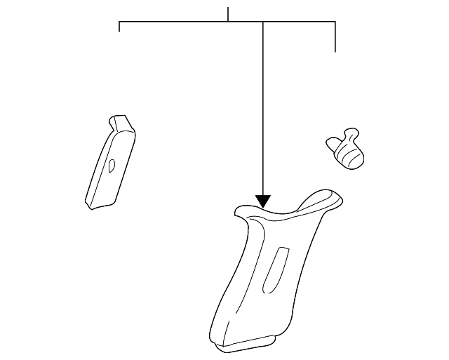 62411-08010-E0 Деталь CENTER PLR TRIM, RIGHT