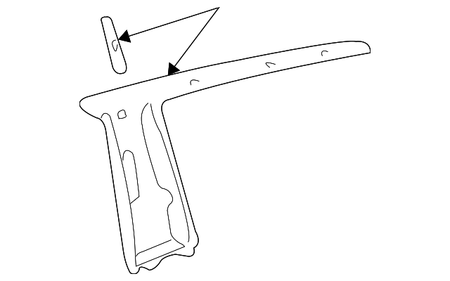 62412-08010-B0 Деталь CENTER PLR TRIM, LEFT