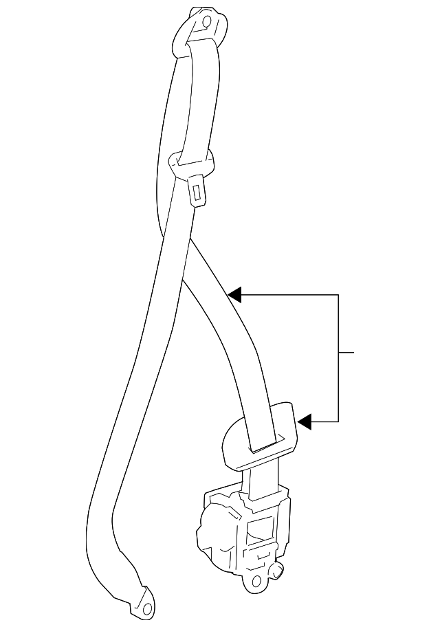 19257361 Деталь RETRACTOR ASSY, LEFT