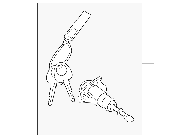 81970-1MA00 Деталь CYL & KEYS, LEFT