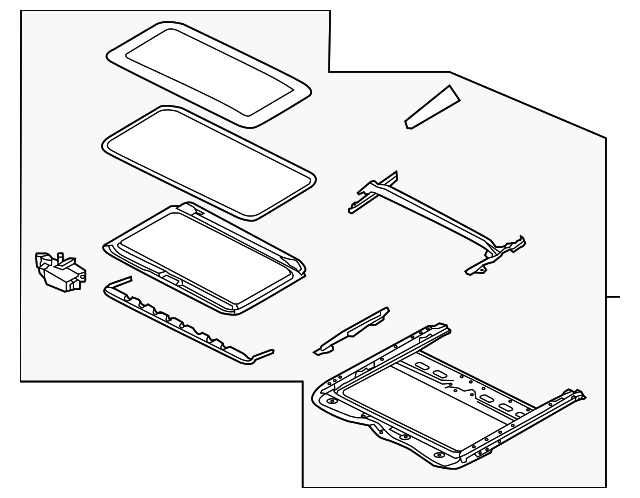 91205-3KA0A Деталь SUNROOF ASSY