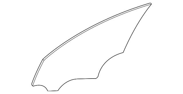 205-725-16-00 DOOR GLASS, RIGHT