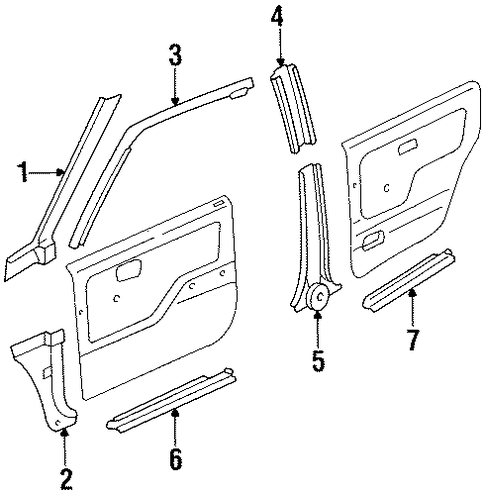 I-Mark INTERIOR TRIM - PILLARS