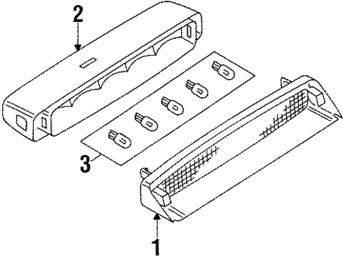 Jetta HIGH MOUNTED STOP LAMP