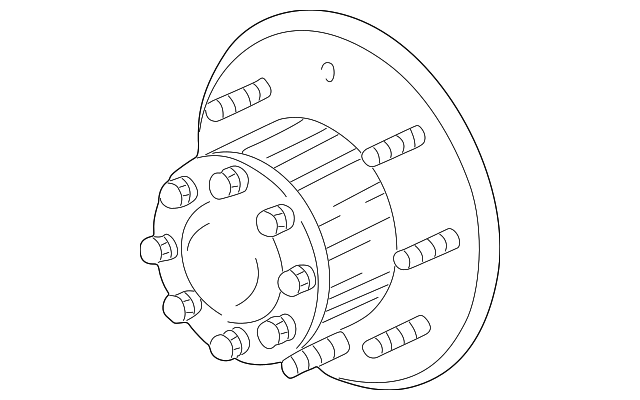 BC3Z-1109-A HUB ASSY, RIGHT