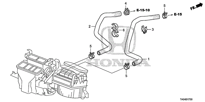 ELECTRICAL / EXHAUST / HEATER / FUEL/WATER HOSE (L4) for 2009 Honda ACCORD SEDAN #1
