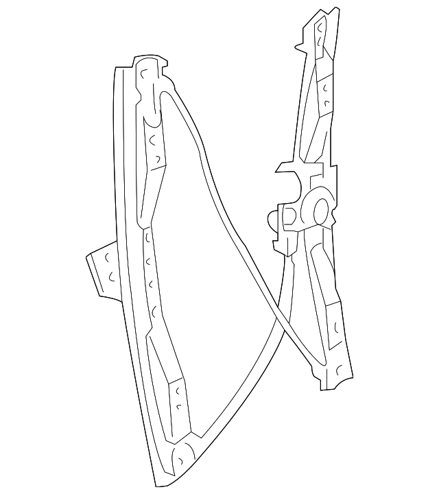 7B0-837-462 Деталь WINDOW REGULATOR, RIGHT