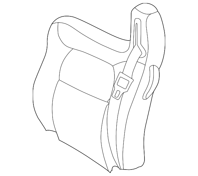 1DD841L2AA Деталь SEAT BACK, RIGHT