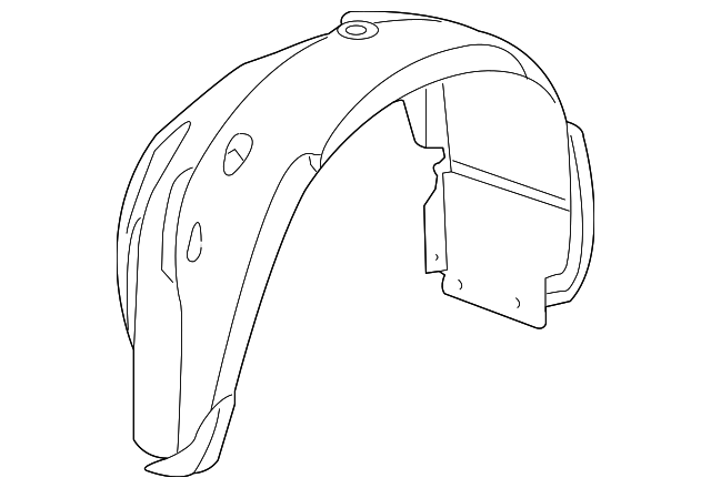 4389812AD Деталь FENDER LINER, RIGHT