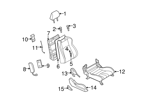 350Z FRONT SEAT COMPONENTS 8