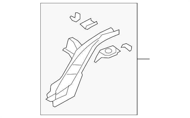 52150FG3309P Деталь REAR RAIL ASSY, LEFT