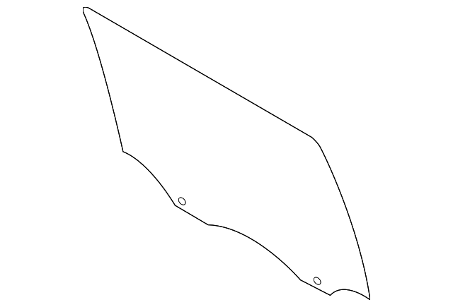 FL3Z-1625712-A Деталь DOOR GLASS, RIGHT