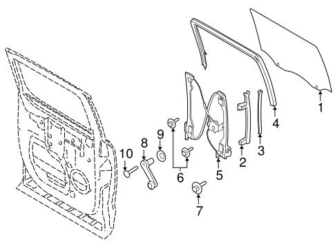 F-150 GLASS - REAR DOOR