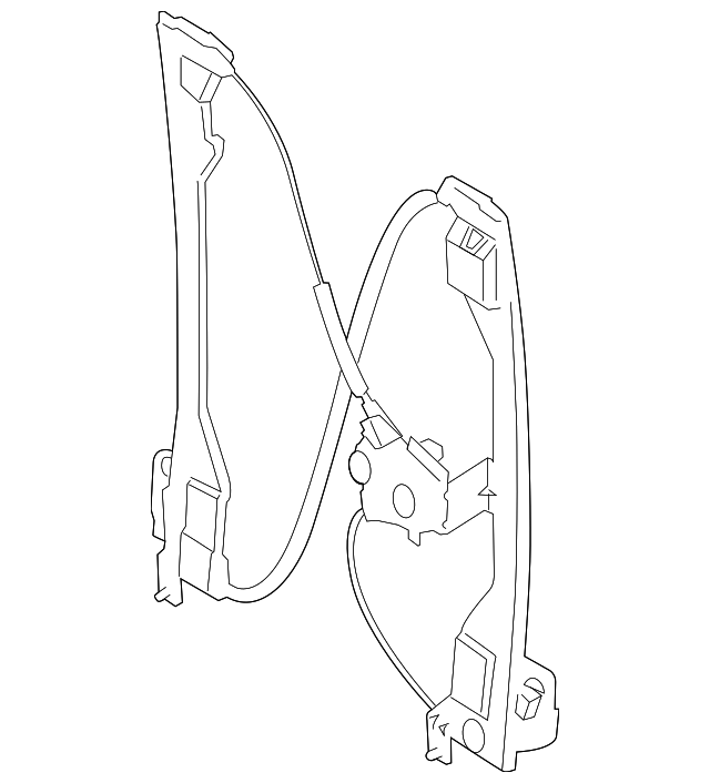 FL3Z-1627000-B Деталь WINDOW REGULATOR, RIGHT