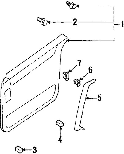 Quest INTERIOR TRIM - SIDE DOOR
