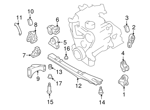 Quest ENGINE & TRANS MOUNTING
