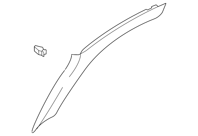 8N8-867-232-B-15F Деталь WNDSHLD PLR TRIM, RIGHT