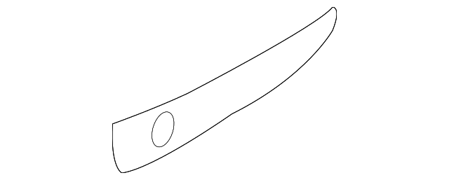 GP9A-51-PC1 MOLDING, LEFT