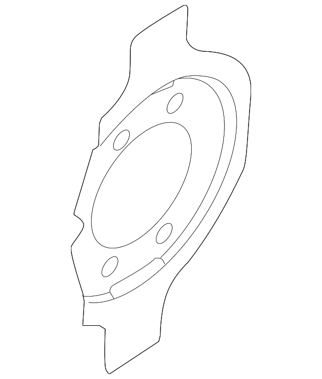 41161-ZY70A SPLASH SHIELD, LEFT