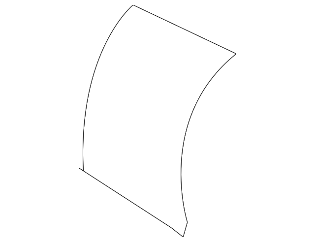 88670-ZW80A Деталь SEAT BACK COVER, LEFT