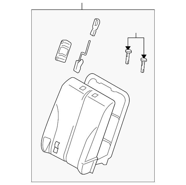 88650-ZW80A Деталь SEAT BACK ASSY, LEFT