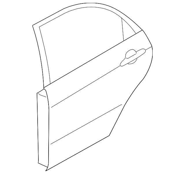 77004-2F010 DOOR SHELL, RIGHT