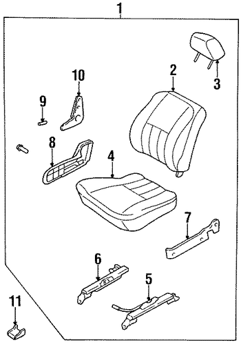 Sephia FRONT SEAT COMPONENTS