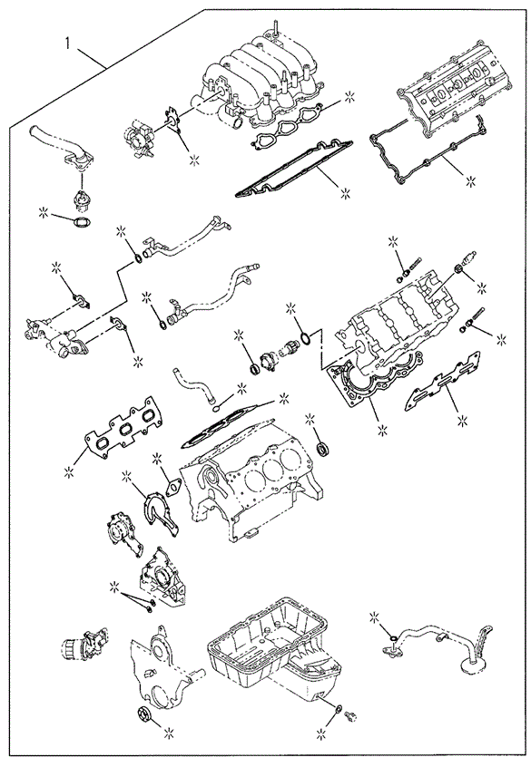 ENGINE/ENGINE GASKET KIT for 1998 Honda PASSPORT #1