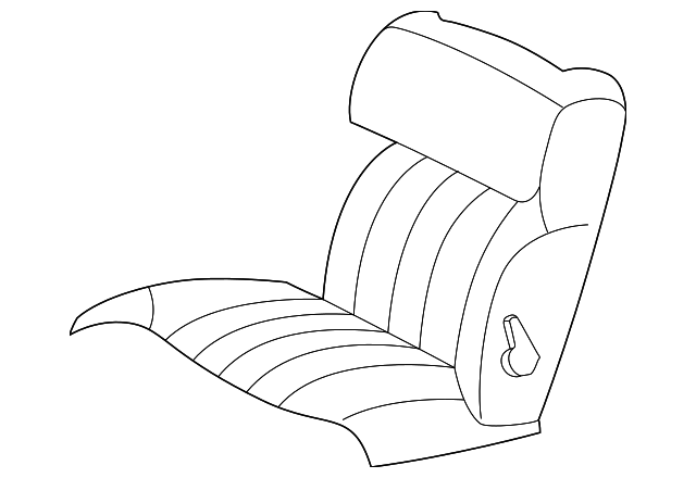 RB851AZBA Деталь SEAT BACK, LEFT