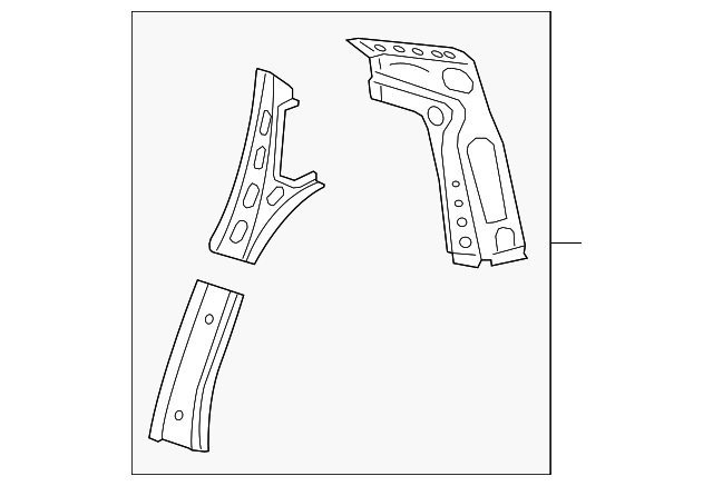 20910358 Деталь REINF PANEL, RIGHT