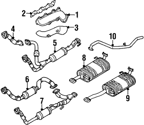 Trooper EXHAUST COMPONENTS