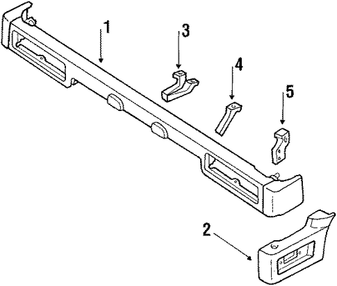 Samurai BUMPER ASSEMBLY - REAR