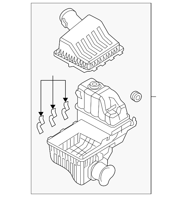 7C3Z9600E Деталь AIR CLEANER ASSY