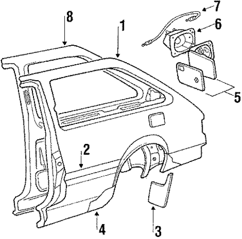 Excel QUARTER PANEL & COMPONENTS