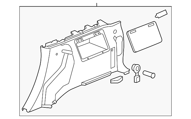 15795307 Деталь LOWER QTR TRIM, LEFT