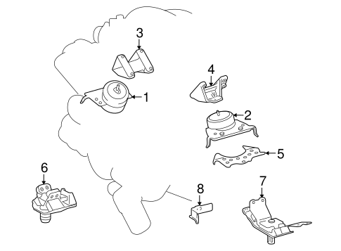 Sequoia ENGINE & TRANS MOUNTING