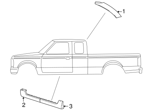 Explorer Sport Trac EXTERIOR TRIM - CAB