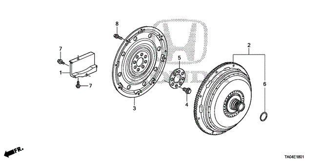 ENGINE/TORQUE CONVERTER (V6) for 2009 Honda ACCORD SEDAN #1