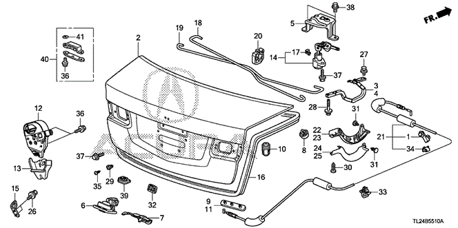 TSX SEDAN TRUNK LID