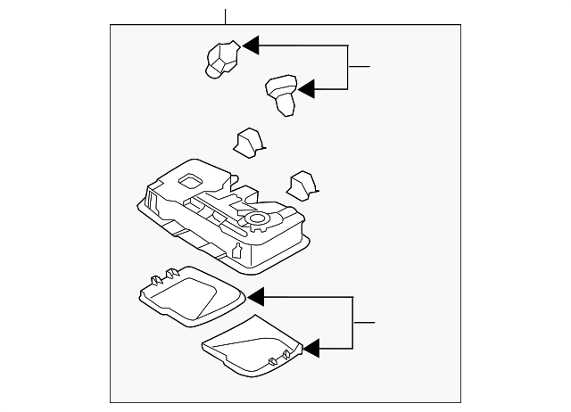 92870-3S050-YDA Деталь DOME LAMP ASSY