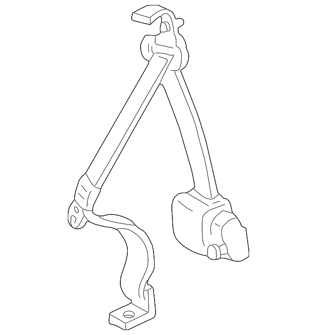 YL3Z-18611B68-AAH Деталь RETRACTOR ASSY, RIGHT